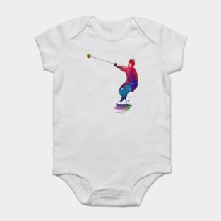 hammer throw #sport #hammerthrow Baby Bodysuit